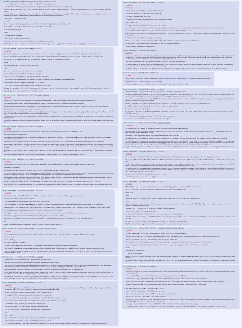 D&D Story Comp Finale: Old Man Henderson. Be warned now that this is by far the longest story I've posted! It's 8 pictures in total. It's 100% worth the read an