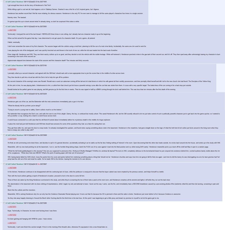 D&D Story Comp Finale: Old Man Henderson. Be warned now that this is by far the longest story I've posted! It's 8 pictures in total. It's 100% worth the read an