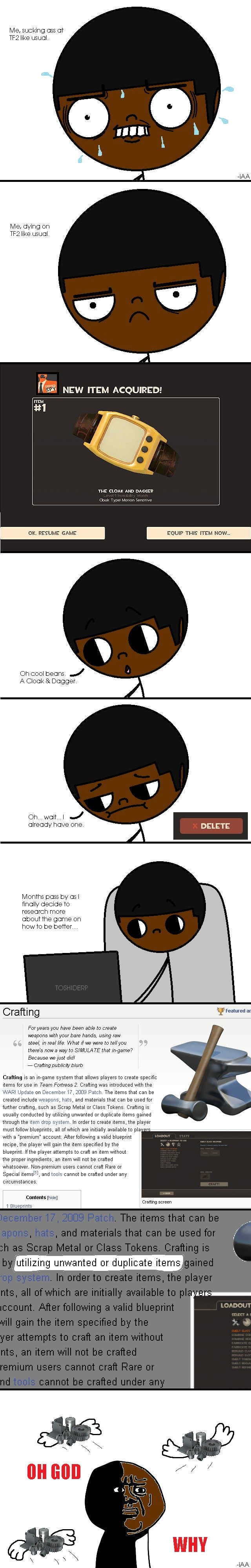 Dat TF2. Dat TF2.. I actually did this when I first bought TF2 a couple years ago. Serious. . Business. Hey you know what you should do? Check out these two pages. www.f