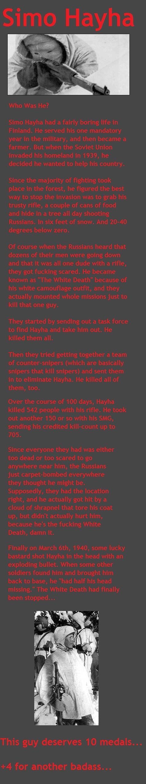 Dedz to leodamanhunter Dedz to leodamanhunter. I saw his picture of the Badasses of History 2, and I found this old picture I posted a few months back on Number 1. I originally posted