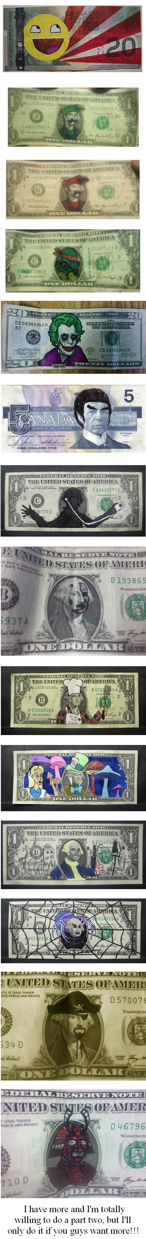 Defaced . . . No. Refaced Money. Defaced . . . No. Refaced Money.. Edit: FRONT PAGE!!! OMG 1st Place!!!<br /> /funny_pictures/351103/Defaced+No+Refaced+Money+Part+4/<br /> /funny_pi