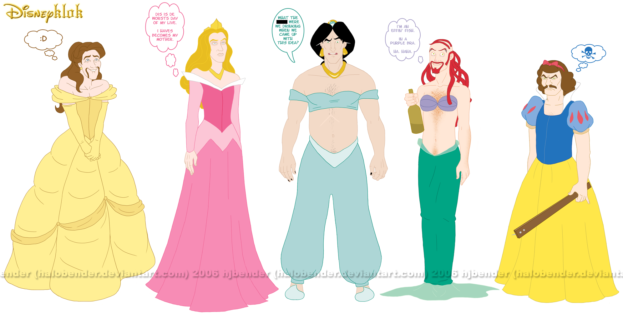 Disneyklok Disneyklok. Saw danjazown uploaded a bobs burgers style disney princesses, so i thought i would contribute with a post. Here's his post: /disney+princesses+bobs
