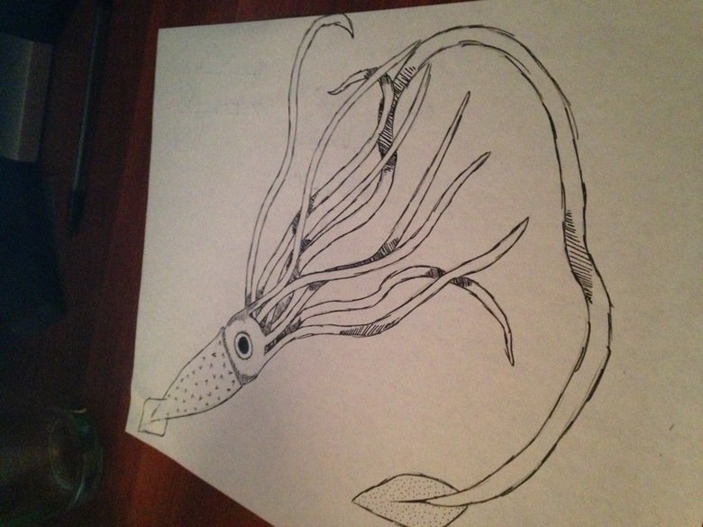 Dream. I'm going to Myrtle Beach this weekend. I had a dream last night about a giant alien squid that started eating everyone. It was slightly terrifying. Even