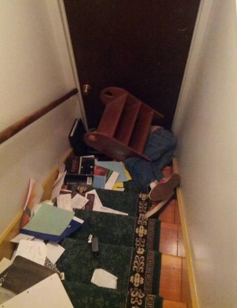 Having a bad day. .. I like how he just lays there for a second accepting his fate