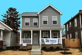 Homes. Now don't you feel like volunteering one weekend so that someone can have a damned roof over their head? Follow this link: www.habitat.org/cd/giving/land