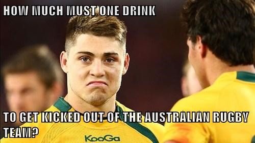 How much must one drink? How much must one drink?. Wallaby coach Ewen McKenzie has stood down bad boy James O'Connor for failing to "demonstrate and uphold the behavioural and cult