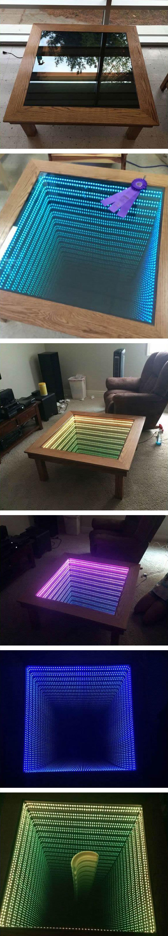 How To Build An Infinity Table. . Infinity table! Banana for scale.... Put your dick on it