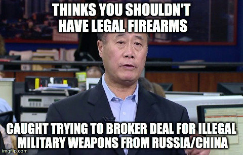 Hypocracy At Its Finest Hypocracy At Its Finest. abcnews.go.com/Politics/california-state-sen-leland-yee-indicted-weapons-charges/story?id=23082339 This was brokering a deal between an