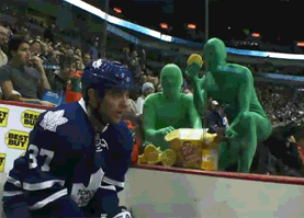 Hyuk. I tried.. eh, butthat Tim Brent is a real hoser. Hockey is the We' ll go to a game and bring a ton of waffles, eh. He' ll get scared and leave forever. yo