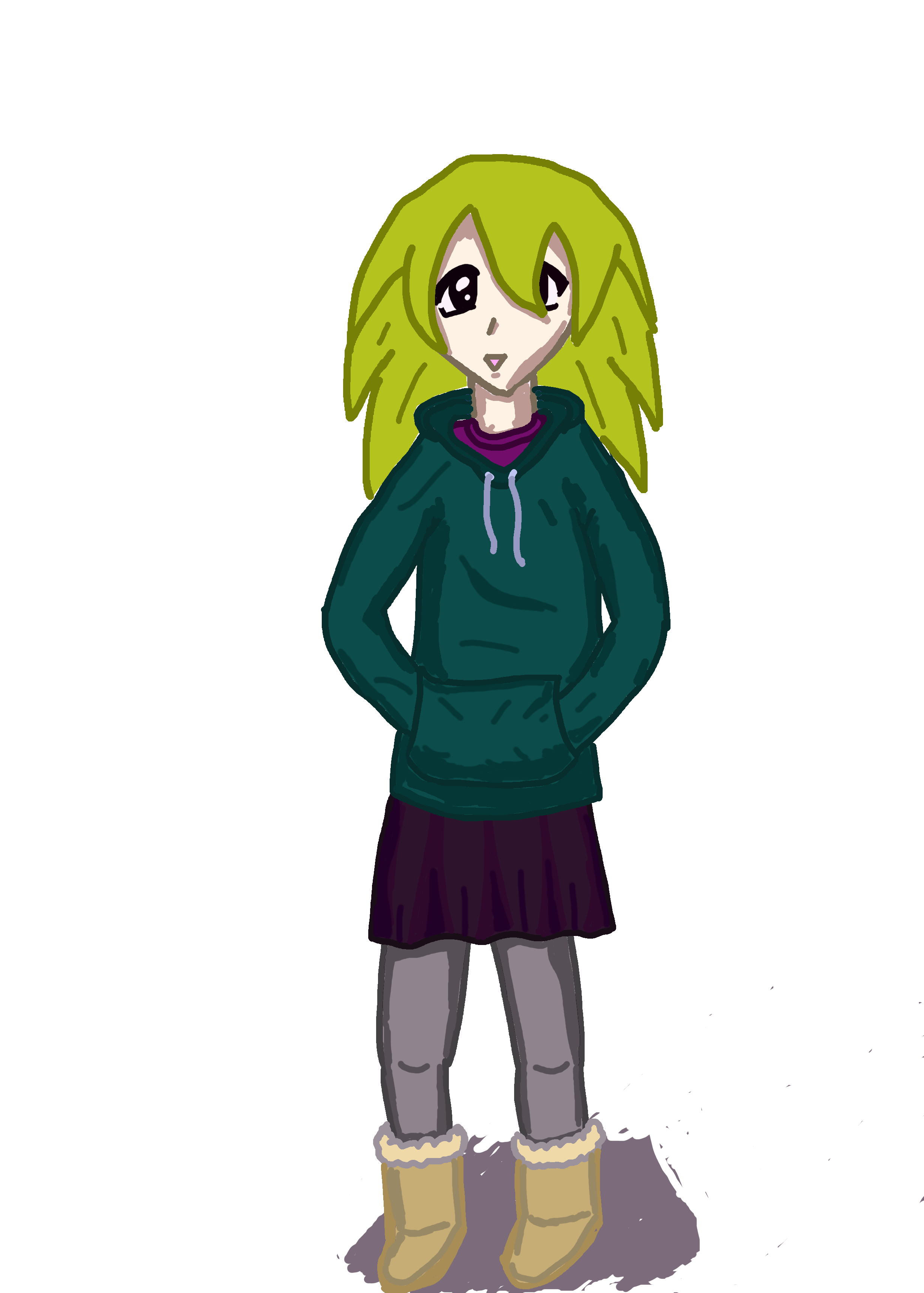 L3NZ2 L3NZ2. I redrew my character, this time on a computer. /channel/katawashoujo2/L3NZ1/ljToGyw/ Basically shes a "shut in" - someone who stays in all day