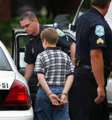 Land of the Free? Land of the Free?. Uncle Sam's Misguided Children - Police state madness - more and more children being arrested for trivial things - things we all got up to as