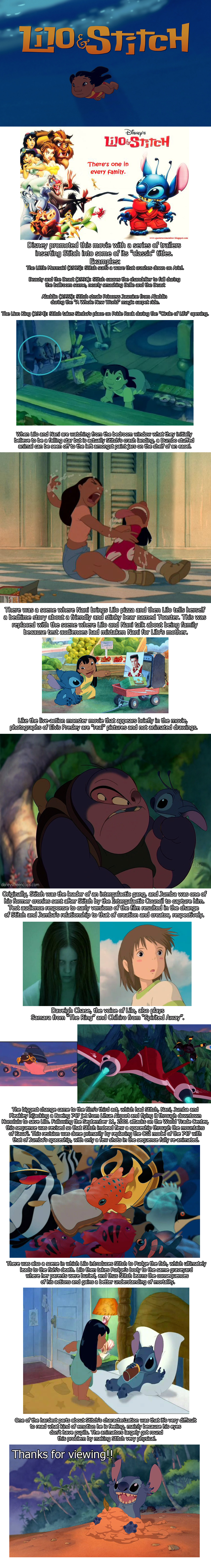 Lilo & Stitch Lilo & Stitch. Sources: www.imdb.com/title/tt0275847/ en.wikipedia.org/wiki/Lilo_%26_Stitch Lilo and Stitch crossover trailers Aladdin - www.youtube.com/watch?v