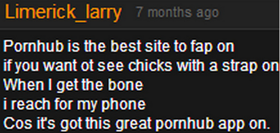 Limerick Larry. . larry Having sex with bondage and leather is just not my sort of endevour_ If you asked me to shag with a whip and a gag I' d answer "not now 