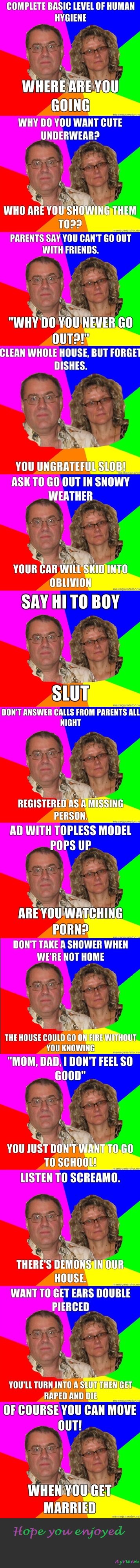 Paranoid Parents Comp 2 Paranoid Parents Comp 2. Since part 1 did so well, I figured I'd make a second one, and maybe a 3rd will come. Enjoy. Part 3 is up /funny_pictures/2036983/Paran