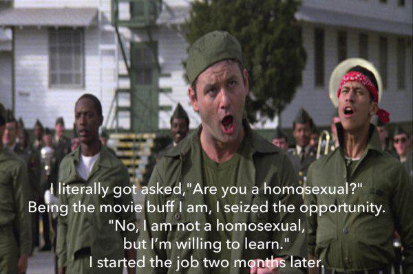 Please don't ask these when interviewing. src: distractify.com. sit tang paging ' sself 'tri Millai iie. >not being hired because of your religious views