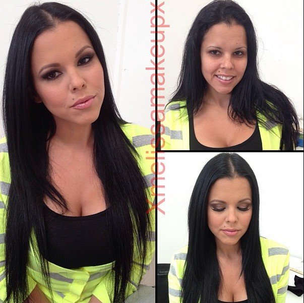 Pornstars before and after makeup. Bree Olsen Brittany Amber Christy Mack Dani Daniels Diamond Kitty Holly Michaels Jennifer White Jynx Maze Sarah Vandella Soph