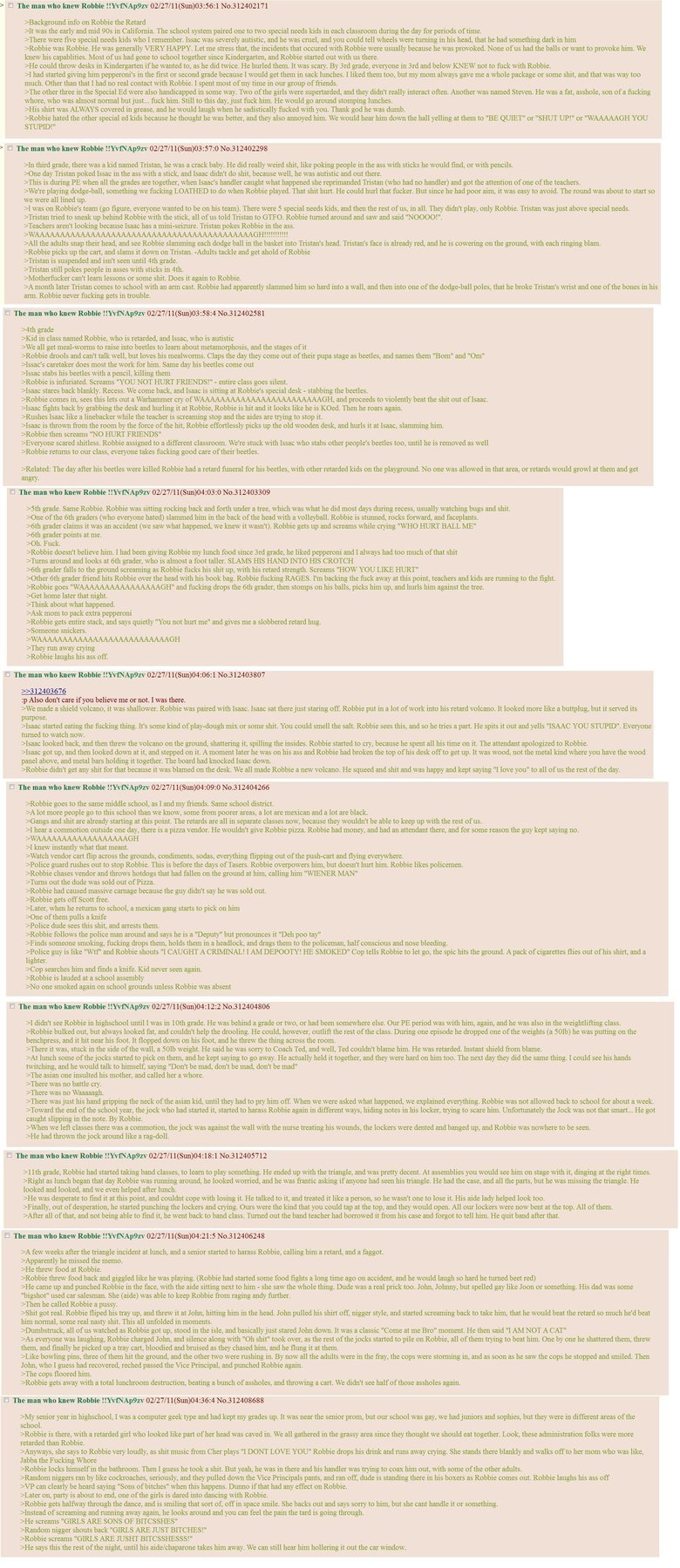 Tard Stories 11 Tard Stories 11. Credit to noremacsixtyfour for posting this as a comment 10: /channel/4chan/Tard+Stories+10+by+FJ/sstuDff/ 12: /channel/4chan/Tard+Stories+12/M