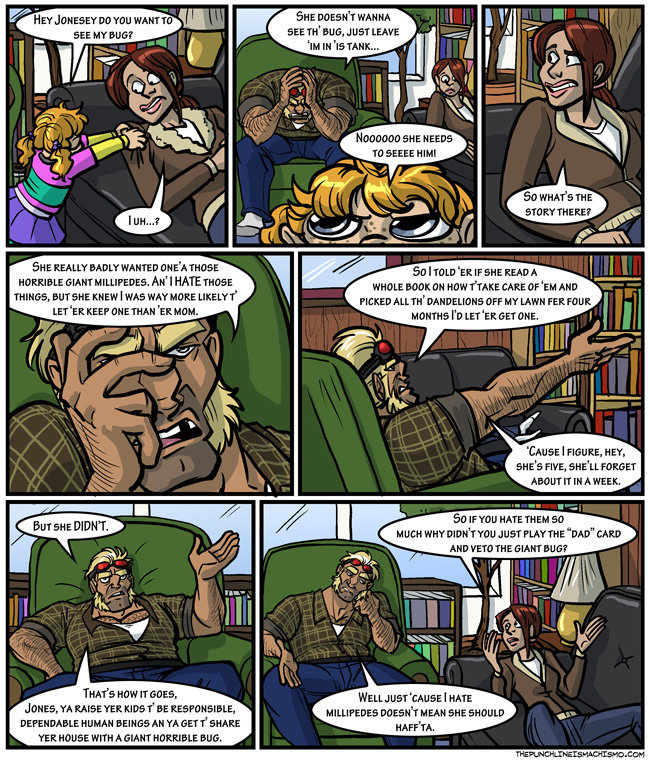 The Commander and Millipedes part 1 The Commander and Millipedes part 1. i take no credit for this, found at thepunchlineismachismo.com/archives/comic/the-tale-of-commanders-irrational-millipede-p
