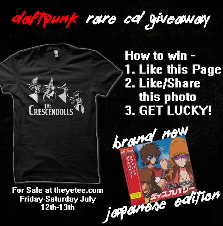 The Crescendolls The Crescendolls. www.facebook.com/Numfortytwo , Free cd giveaway on my facebook page. and also my shirt is on sale at www.theyetee.com. rare It How to win - 1.