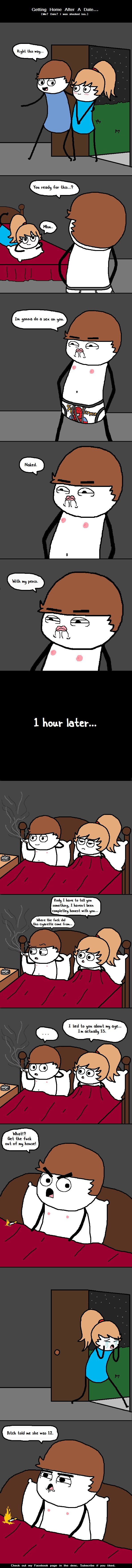 The Date The Date. www.facebook.com/Kodyl0l Also, inb4 "Smoking doesn't make you cool" I only added that because you always see people smoking after sex.. Gett