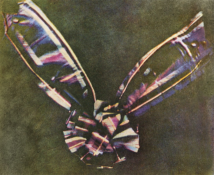 The First Colour Photograph The First Colour Photograph. James Clerk Maxwell to the first coloured Photo in 1861 after his 1855 paper on the perception of colour, Maxwell proposed that if