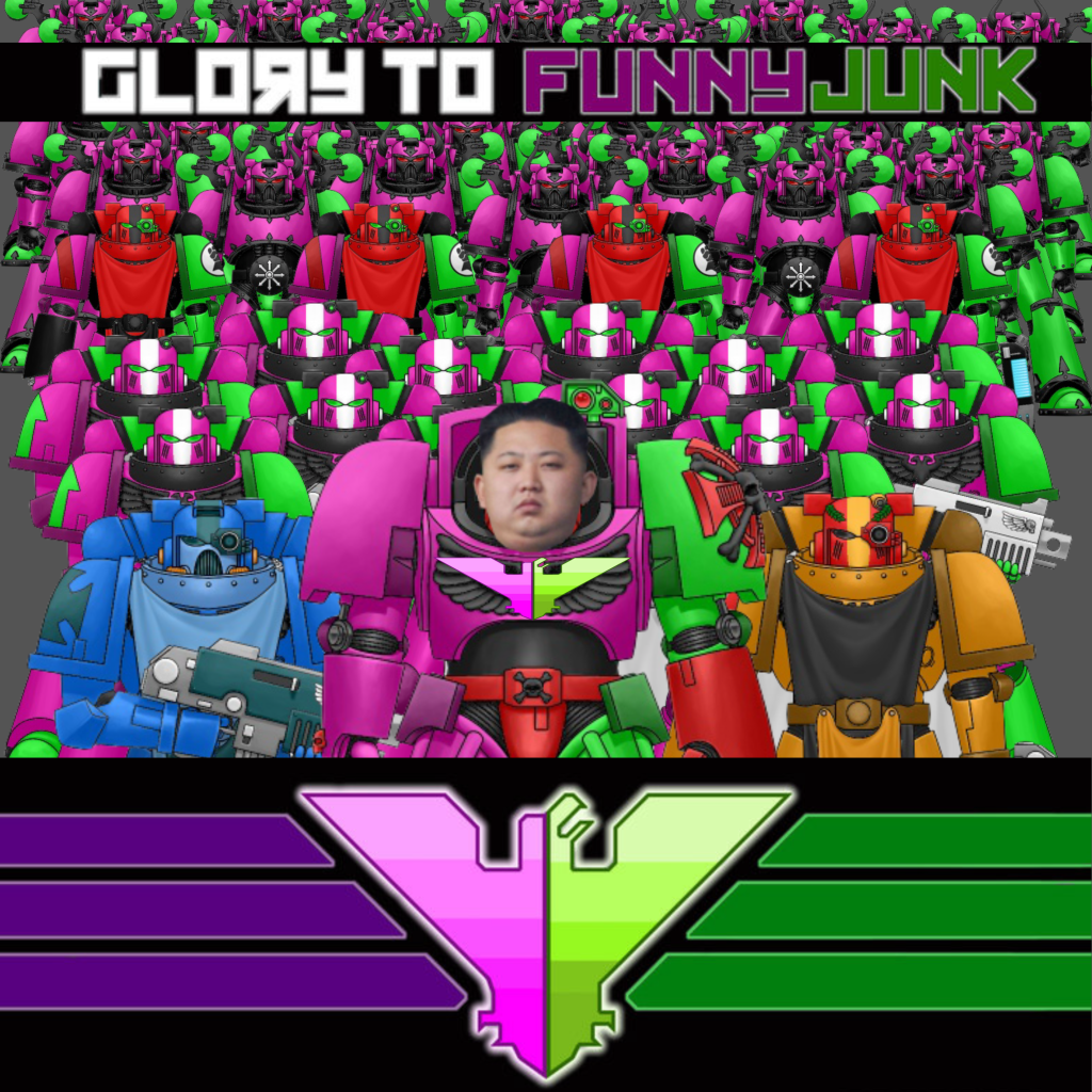 The FunnyLegion. I don't know why exactly I made this I'll explain the different guys you see there in a different post but basically, there is Glorious Admon, 