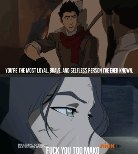 The New Makorra Clip The New Makorra Clip. Source : New Clip: www.youtube.com/user/AvatarLegendsTV He doesn't know Lin sacrificed herself but yeah, I found it funny.. THERE TIE MUST