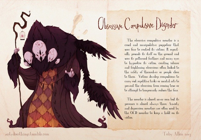 The Real Monsters. Anxiety- a nervous disorder characterized by a state of excessive uneasiness and apprehension, typically with compulsive behavior or panic at