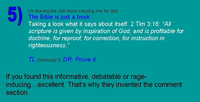 The other point of view. . 5 Common Misconceptions about Christianity I' m going to kick off with the classic phrase: " God is good, why did He...", a source of