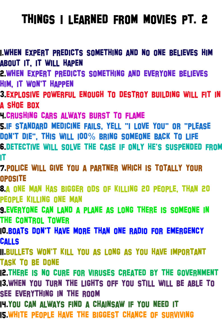 The Movies pt.2 The Movies pt.2. since you liked pt.1/funny_pictures/315357/The+Movies/, i decided to make pt.2, which i hope you'll like it enjoy<br /> sorry about the b