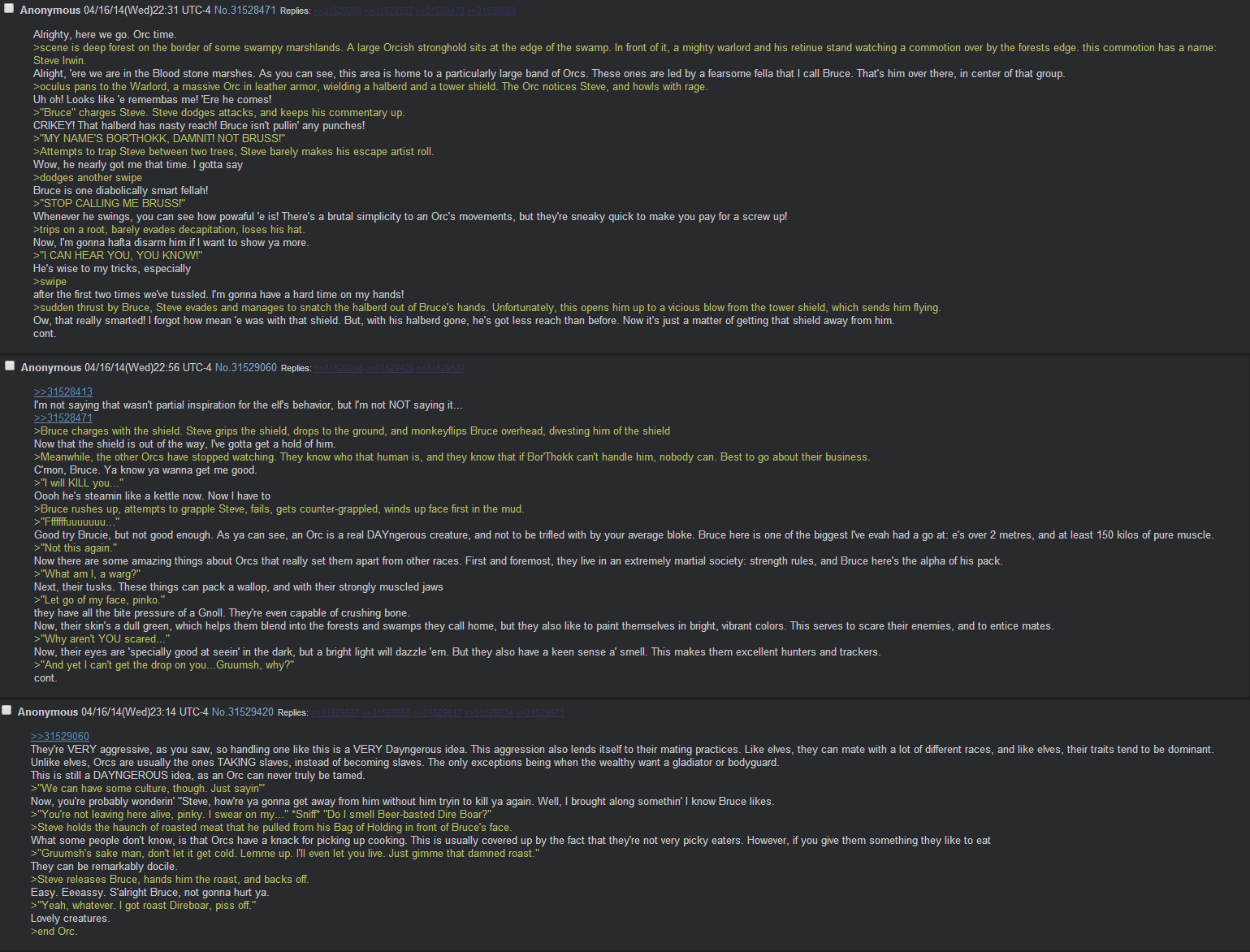 The Adventures of Steve Irwin in D&D. Not OC, all stolen off /tg/, the greatest of boards. God-Emperor bless you, Steve.. File: 1397613166240. i -(, 411x478, ) 