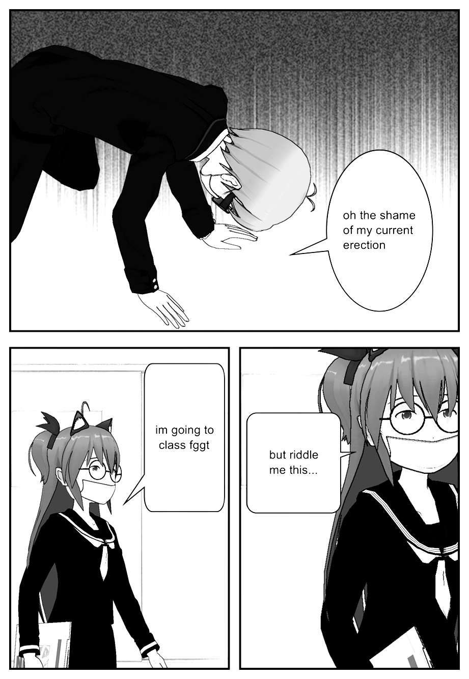 the adventures of bitch fucker [test]. read like a reg comic, not weaboob shiet +5 for pt2 -5 for gtfo. Chapter 1: "Just a Taste". wat