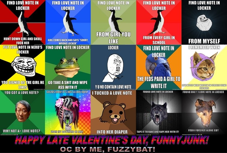 The Meme's Valentine's Day The Meme's Valentine's Day. 100% O mutha' C!<br /> dedz to all +25 for moar!<br /> /funny_pictures/1676356/Memes+Shoelaces/. FIND ppt) ttm In mu Ion
