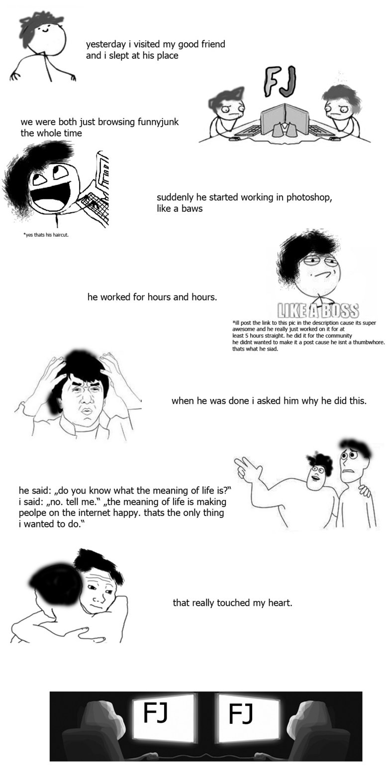 The meaning of life The meaning of life. 100% OC, based in a true story. new link: /funny_pictures/2548668/Pony+Thread+12/98373#98373 my first work in photoshop, dont hate me.. yes