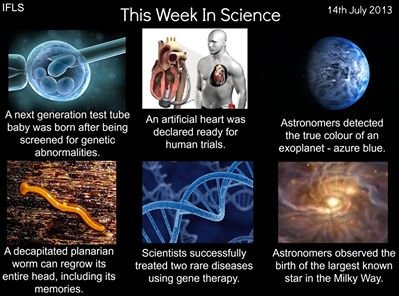 This week in science This week in science. IFLS Test tube baby: www.the-scientist.com/?articles.view/articleNo/36454/title/Next-Gen-Test-Tube-Baby-Born/ Artificial heart: nyti.ms/18