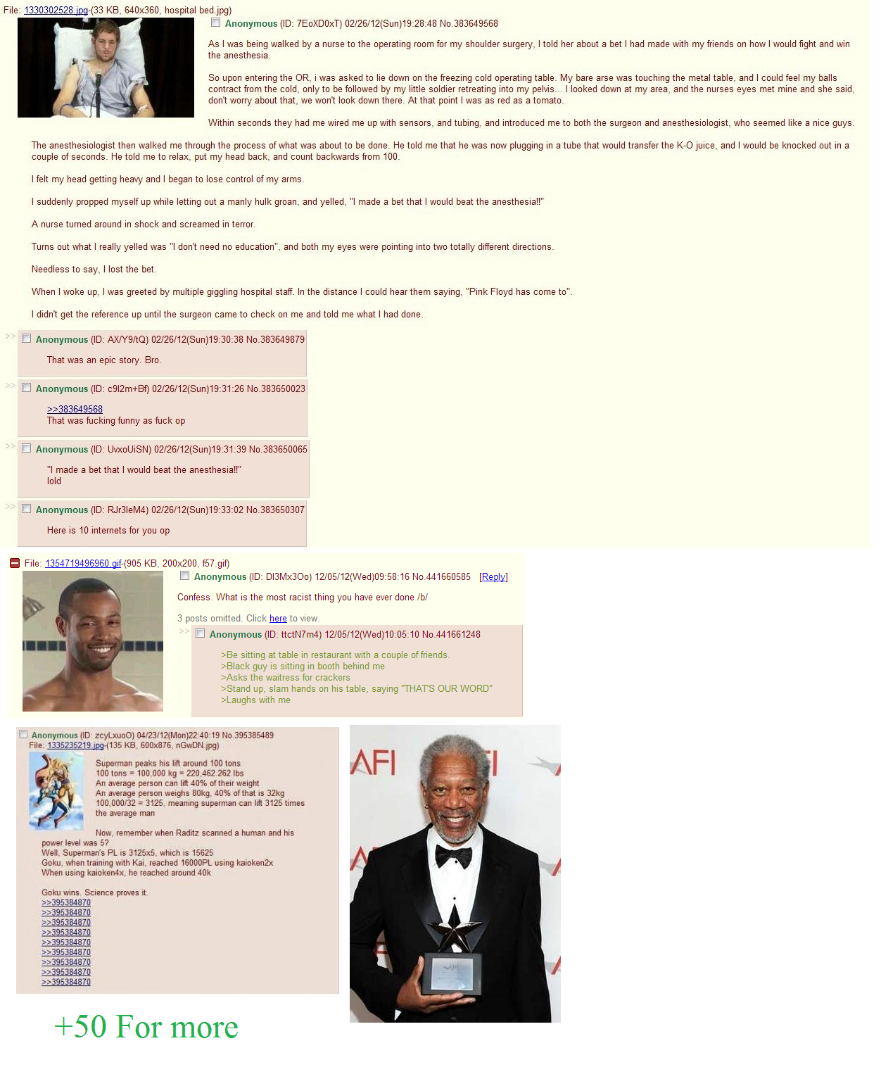 Tit-le Tit-le. Some 4chan and morgan freeman, Why morgan freeman? why not? just let the weiner fluids flow over just that part of the image. actually don't his face wi