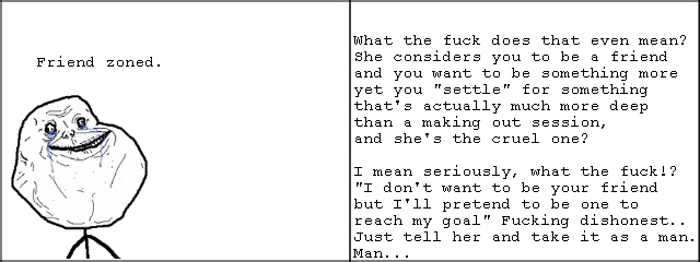 To all friendzoners To all friendzoners. Hey-ooo. I'm honest about it. I'd rather be hated for what I am than liked for something I'm not. If you're interested in her looks and her