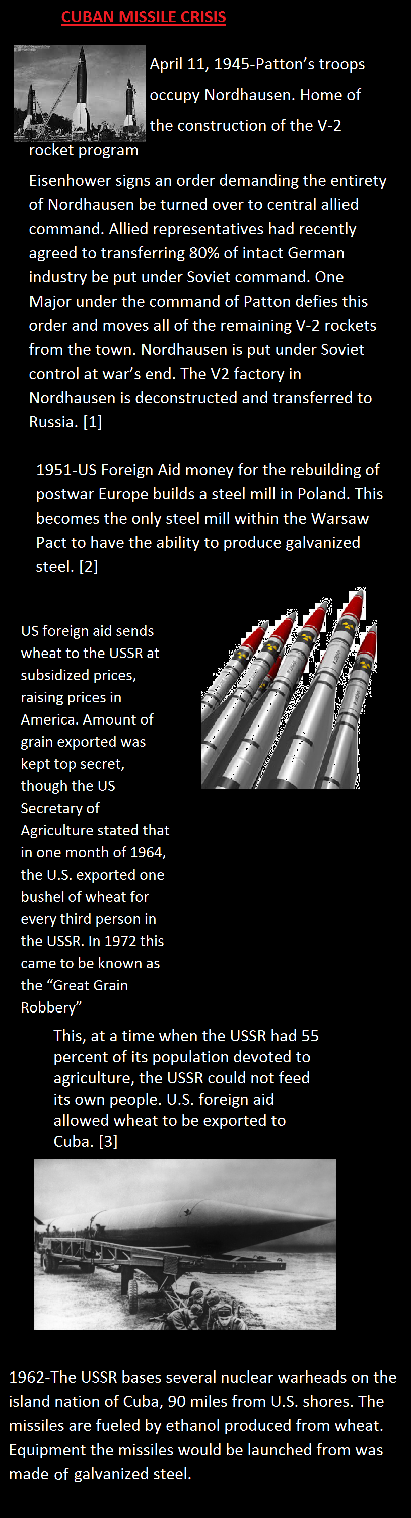 Top 10 threats to America made by USA p1. [1] Robert Welch. "The Politician." Chapter three [2]Lucius D Clay. "Decision in Germany." p25-26 