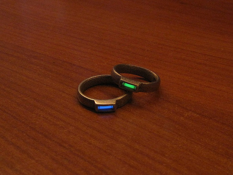 Tritium Jewelry. Tritium tubes are simply gas-filled, thin glass vials with inner surfaces coated with a phosphor. The gaseous tritium in these light sources un