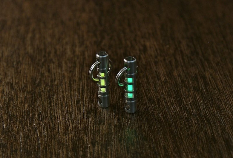 Tritium Jewelry. Tritium tubes are simply gas-filled, thin glass vials with inner surfaces coated with a phosphor. The gaseous tritium in these light sources un