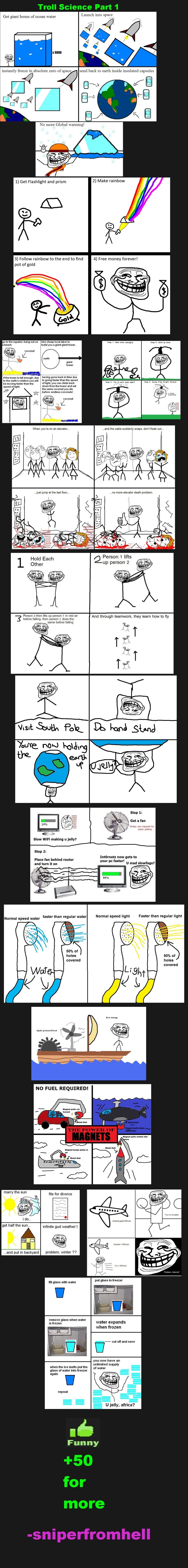 Troll Science Part 1 (Check Description) Troll Science Part 1 (Check Description). If this does well enough, I'll make a part 2. Part 2 as promised: /funny_pictures/1915427/Troll+Science+Part+2/ EDIT: