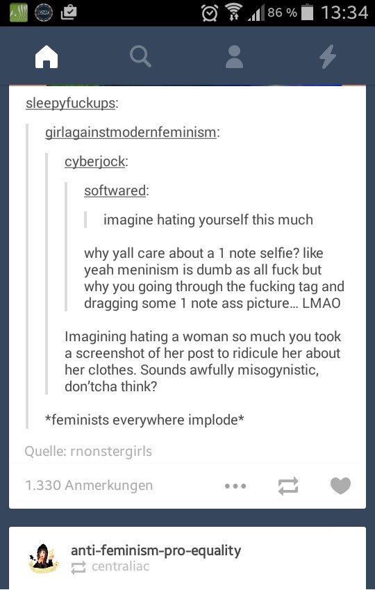 Tumblr is becoming self aware. . Wearing my boyfriend, ', Leninist shirt.