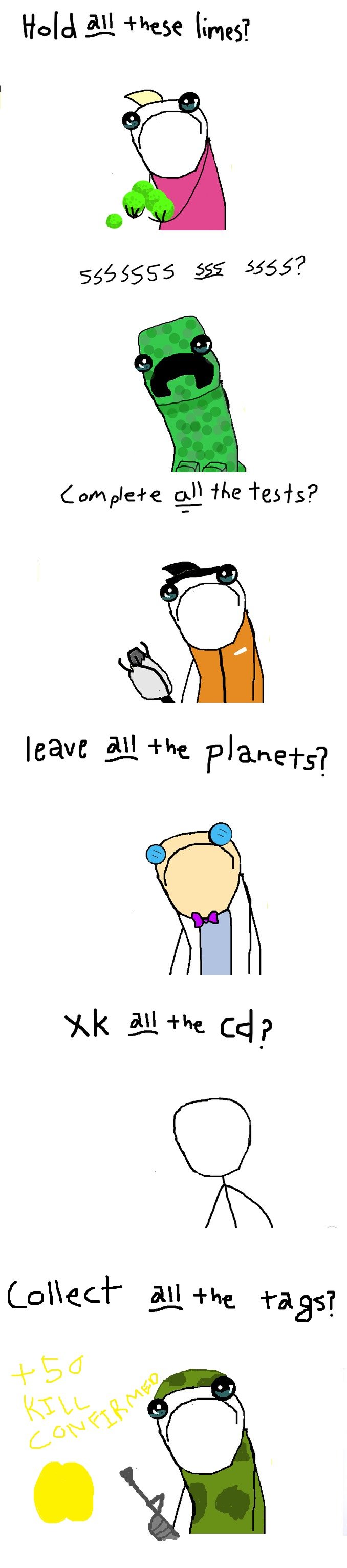 X all the Y? X all the Y?. Make your own with this template: knowyourmeme.com/photos/187324-x-all-the-y and post it in the comments! If this gets good reviews all make anoth