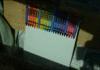 Crayons in the sun
