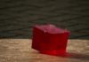 A bouncing jello cube