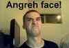 Angry face perfection?