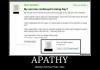 Apathy is funny