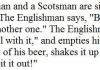 An Englishman, an Irishman, and a Scot