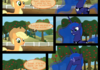 Applejack and Luna