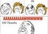 If I get 100 thumbs, then I get a BJ